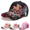 Neue Stickerei Schmetterling Floral Damen Baseballkappe Outdoor Visier Lässig Verstellbar Anti-UV Trucker Hüte Mode Snapback Papa Hut