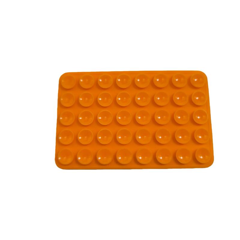 

1/3Pcs Mobile Phone Silicone Sucker Pad Double Sided 40 Suction Cup Phone Holder Detachable Anti-slip Fixture оранжевый