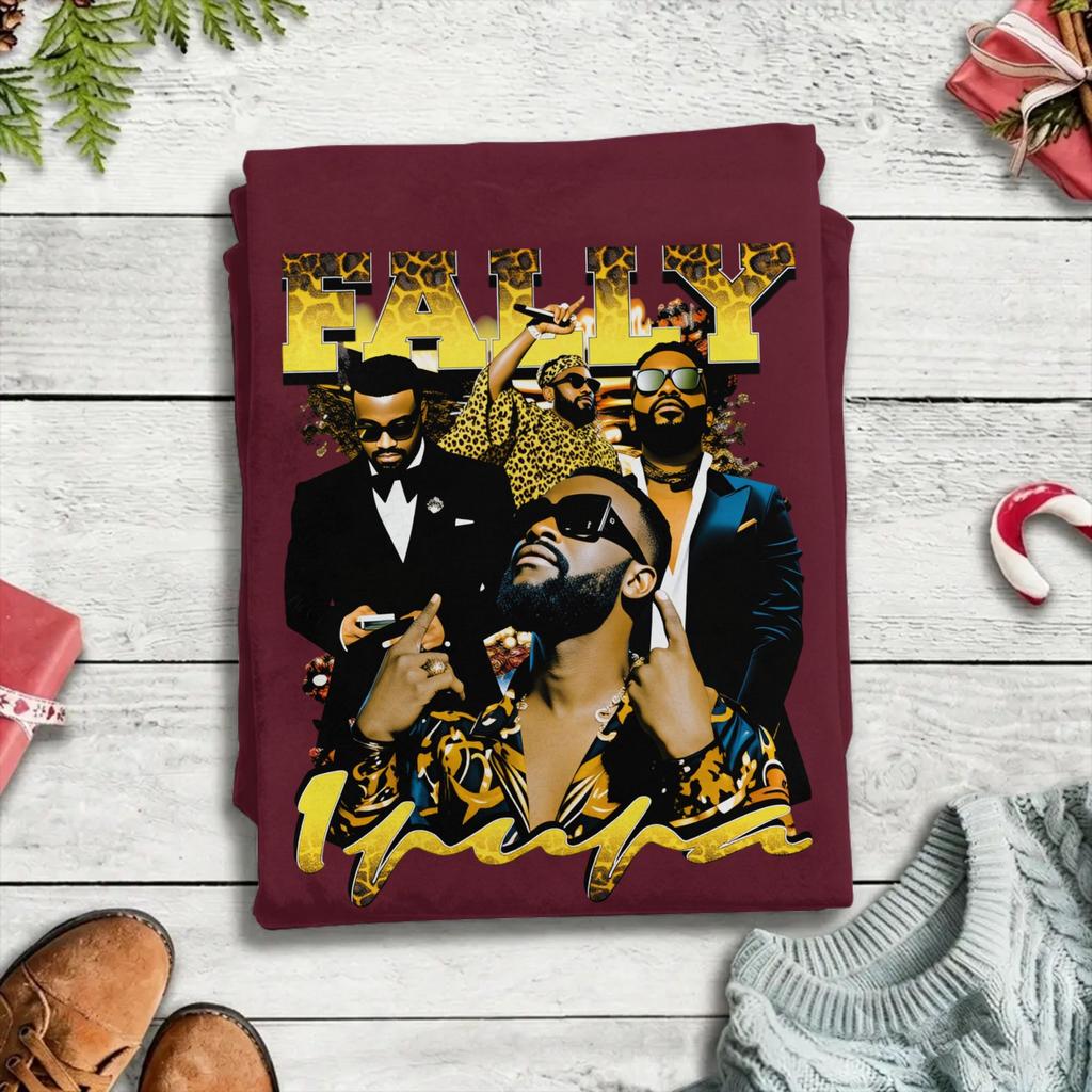 Unisex T-Shirts Fally Ipupa Mode Reine Baumwolle T-Shirts Kurzarm T-Shirts Rundhals Oberteile Bedruckt