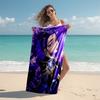 1pc KPop Demon Hunters RUMI3 Beach Towel, Comfortable and Thick, and Swimming/Bath/Picnic/Camping Towel, Suitable for Seaside Beaches