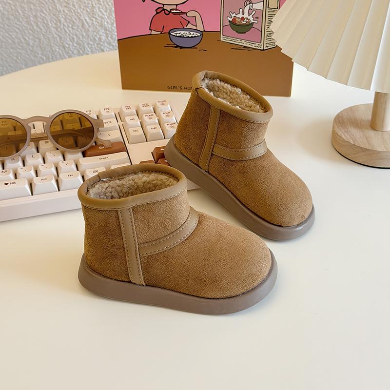 

Baby Boys Girls Snow Boots Autumn Winter Children Casual Shoes Anti-slip Soft Sole Infant Toddler Shoes Outdoor Kids Plush Boots 23