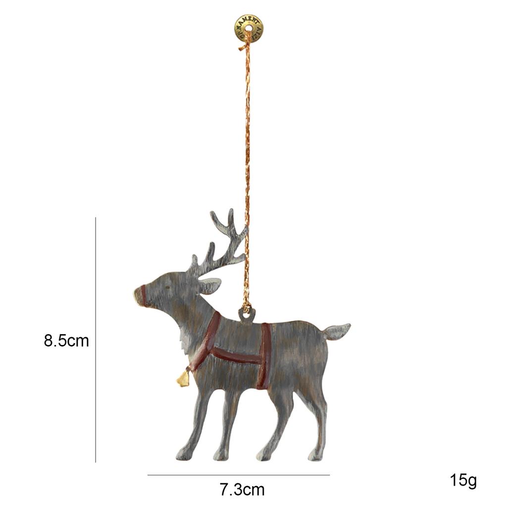 Mehrfarbige nordische Weihnachts-Hängedekoration Eisenkunst DIY Hängende Anhänger Basteln Cartoon-Soldaten Engel Tropfenornamente Foto-Requisite