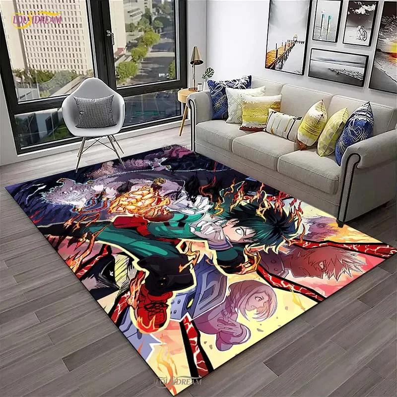 

My Hero Cartoon Anime Carpet for Living Room Bedroom Table Cinema Rug Kitchen Door Kids Un-slip Floor Mat Alfombra Birthday gift 40x60cm