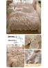 Princess Style Crinkled Gauze Lace Bedding Set - 4-Piece Washable Cotton Plaid Double Duvet Cover for All Seasons