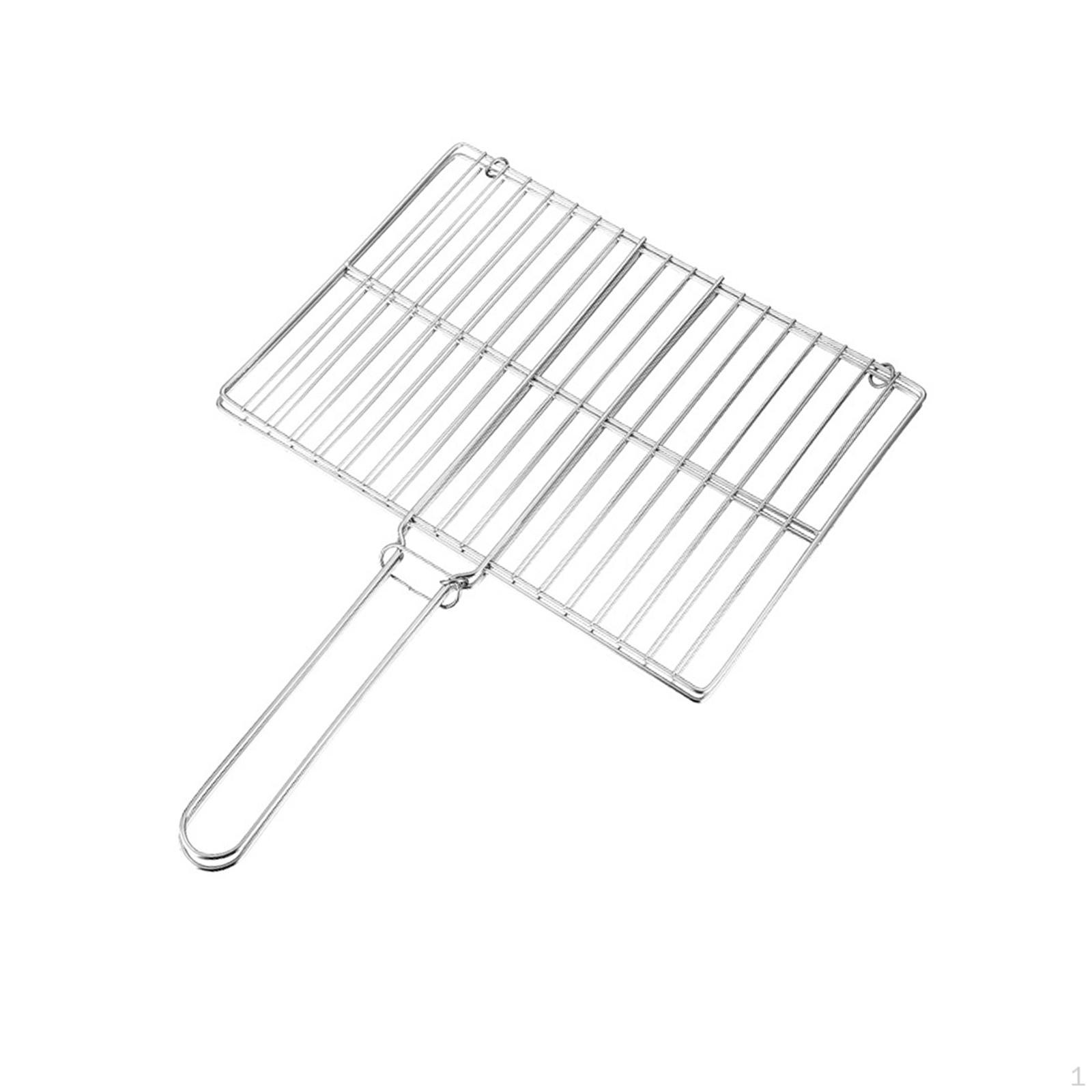 

Корзина для гриля для барбекю, сетка для гриля, зажим для пикника M 35x48x25cm