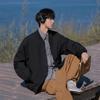 VUUG Men's Japanese Retro Casual Loose Baseball Jacket