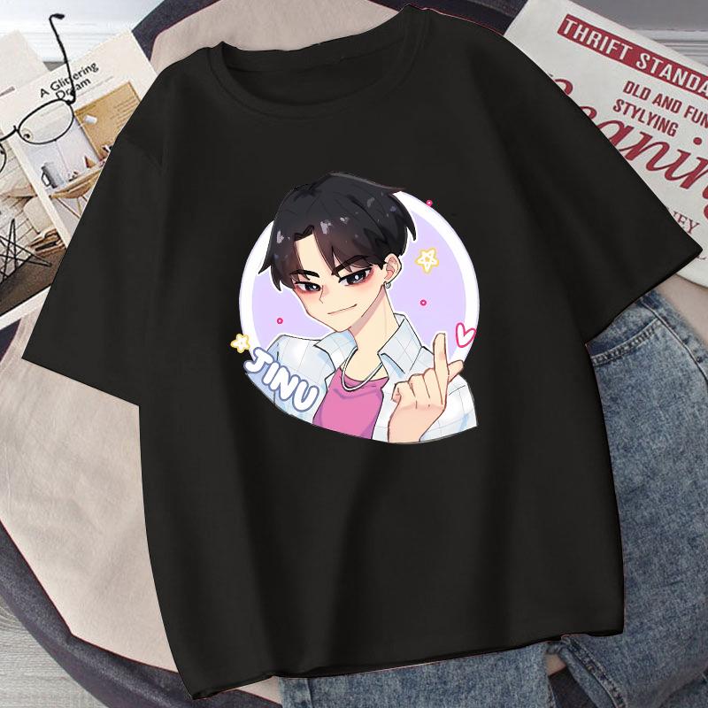 KPop Lovci démonů Dětské bavlněné tričko Potisk anime postavy Trička s krátkým rukávem Dívčí letní ležérní topy Dětské narozeninové dárky
