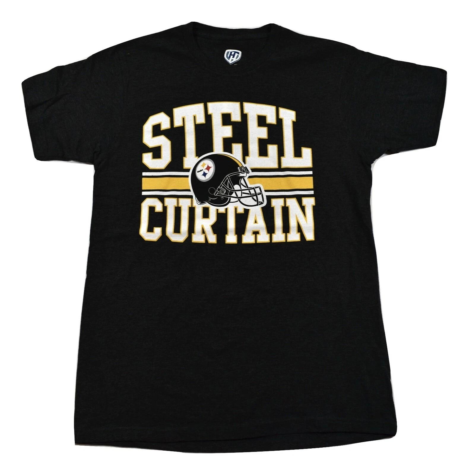 

Hands High Mens NFL Pittsburgh Steelers Steel Curtain Shirt New S, M, XL, 2XL XL