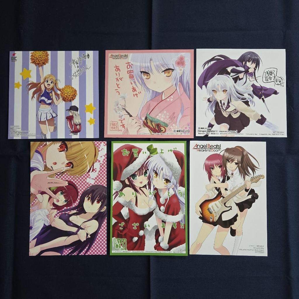 [USED] Angel Beats! Bonus Illustration Card Postcard