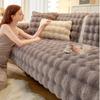 Luxuriöser Plüsch-Sofabezug aus Kunstfell Winterwarm Blasenförmiges Couch-Handtuch Kissen Superweiche Flauschige Samt-Überwürfe Heimdekor