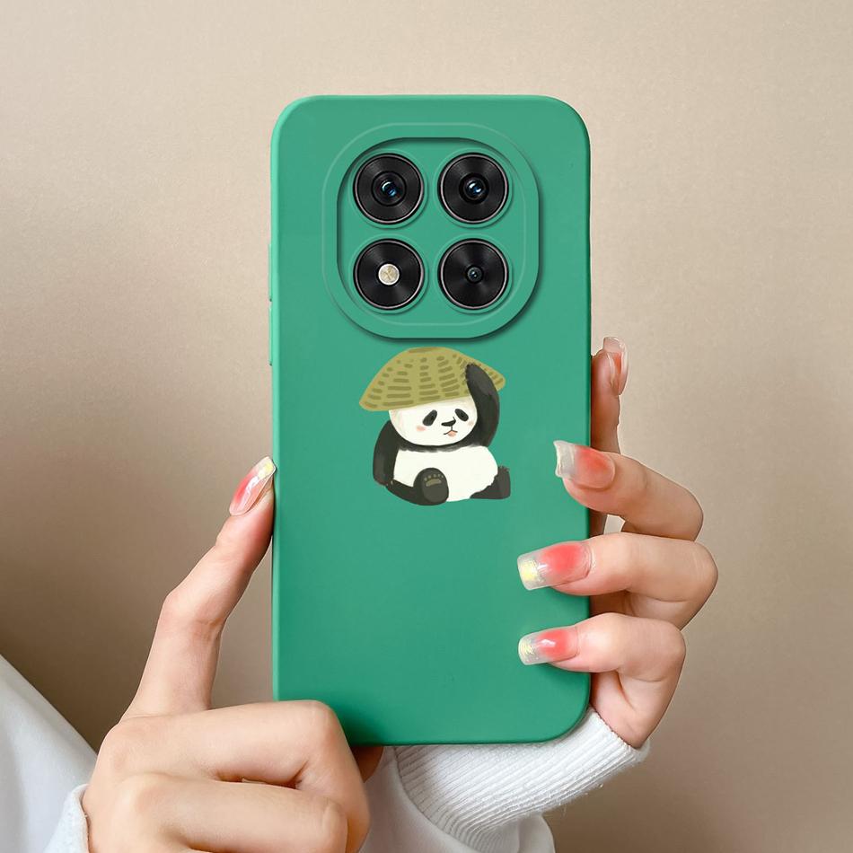 Case For Poco X7 Pro Cute Dinosaur Phone Bags Soft High Quality Liquid Silicone Back Cover For Poco X 7 Pro X7Pro Durable Fundas