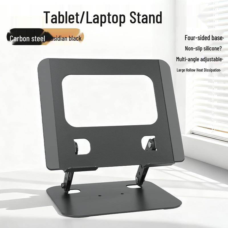 360° Rotating All-Metal Laptop & Tablet Stand with Folding Cooling Feature