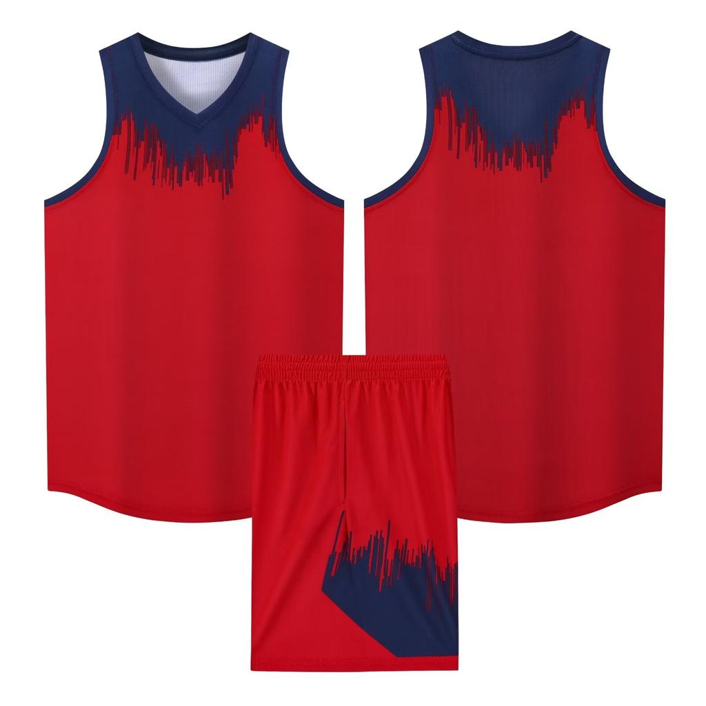American A109 Basketball Jersey Set, Adult Children's Clothing, Men's Print Jersey, with Pockets On Both Sides 3XS-6XL