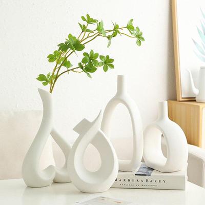 Vasă Ceramică Albă Decor Interioară Vaze Decorare Camerei Aranjament Floral Container Nordic Desktop Art Decorare Ghiveci