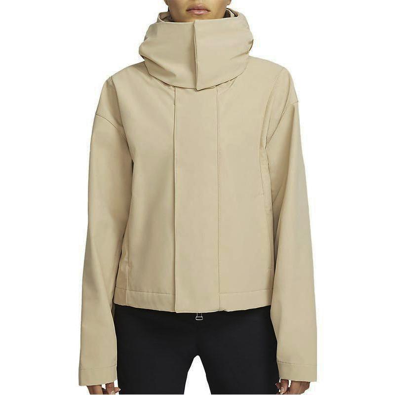 Nike X MMW Solid Color Short Hooded Jacket Men Jacket Brown DD9430-248