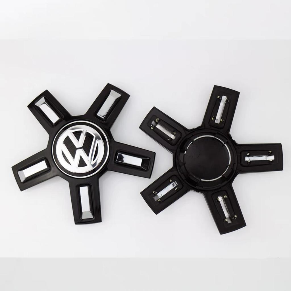 Compatible Wheel Hub Center Cap for Volkswagen Lamando, New Phideon, Touran, Passat - 5-Spoke Design by Guanqin