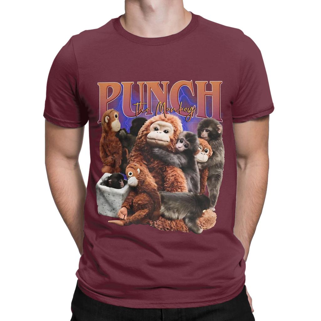 Punch The Monkey Vintage Bootleg Novelty Graphic 100 Cotton Tshirt Bib Punch The Monkey Tops Tees For Unisex