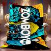 ZOMBOY Print 2D Flat Pattern Flannel Blanket High quality All Seasons Warmth and Comfort Perfect for Christmas Gifts.