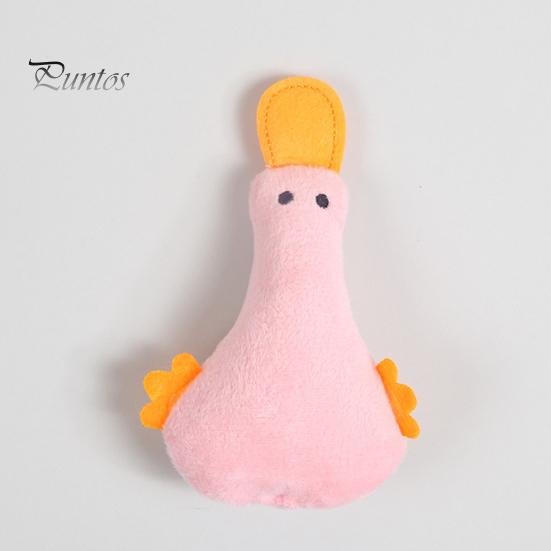 Teaser Cat Pet Duck Toy Cute Shape Contains Catnip Sound Paper Included Teeth Cleaning Clear Stomach Emotional Comfort PP Cotton Plush for Home