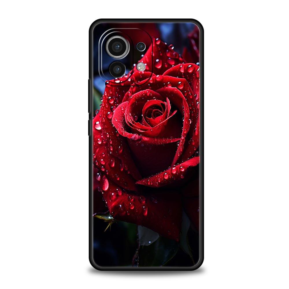 Beautiful Red Rose Flowers Phone Case For Xiaomi 14 13T 12T Pro 12 13 11 Ultra Mi Note 10 Lite 10T 5G 11X Pro 11T 11i 9T Cover
