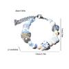 Lightweight Beaded Charm Bracelet Adjustable Wristchain Fashion Wrist Jewelry Stylish Wristband for Casual Outfits