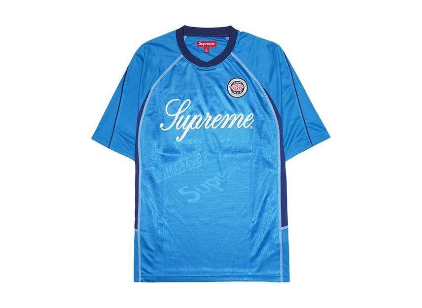 Supreme Jacquard Soccer Jersey Blue XL