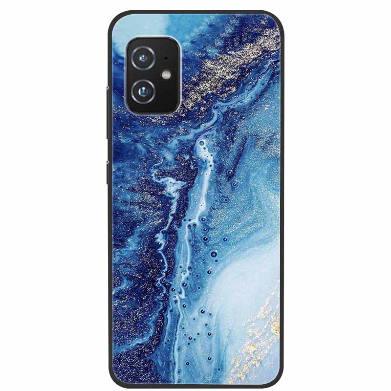 For Asus Zenfone 8 ZS590KS Cases 5.9 " Marble Soft TPU Silicone Phone Covers For Asus Zenfone8 ZS590KS Back Cases Fundas Coques