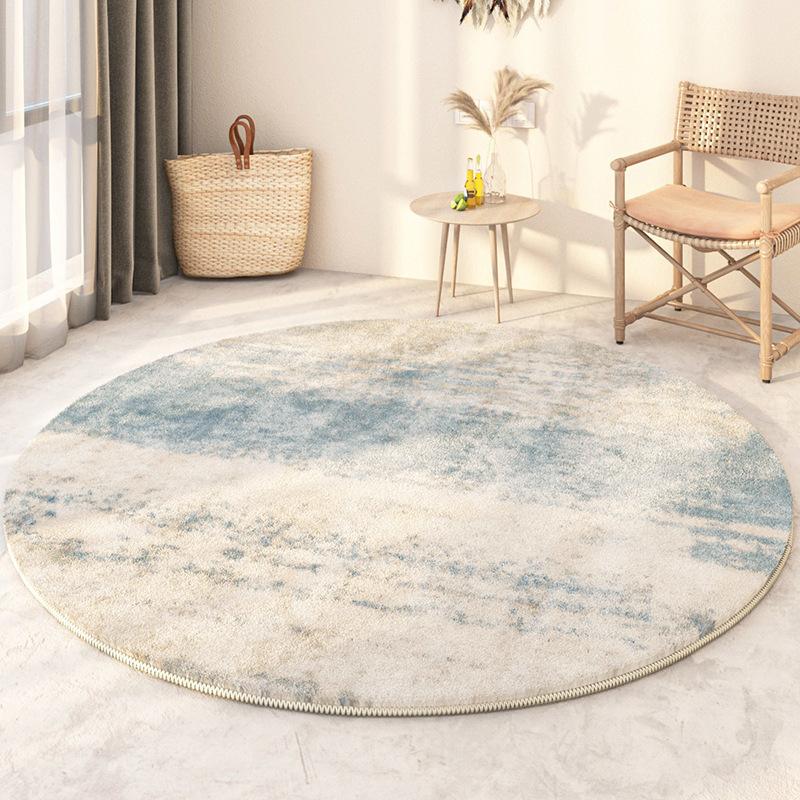Senior Light Luxury Home Decoration Living Room Round Carpet Soft Non-slip Gaming Room Decor Chair Mat Easy Cleaning Bedroom Rug