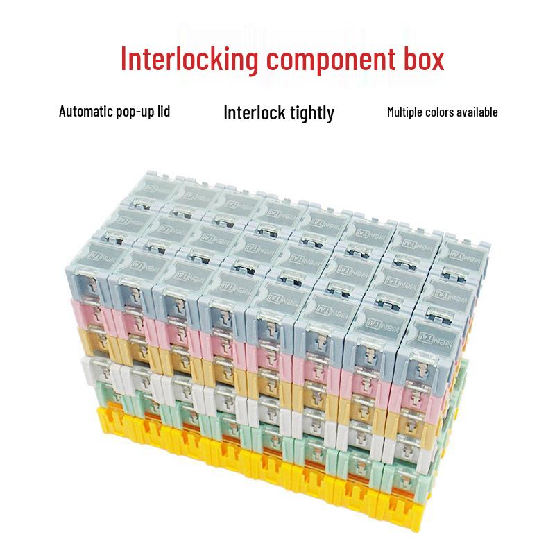 

SMT Патч-бокс: Многофункциональный органайзер для электронных компонентов и винтов White - 1 piece