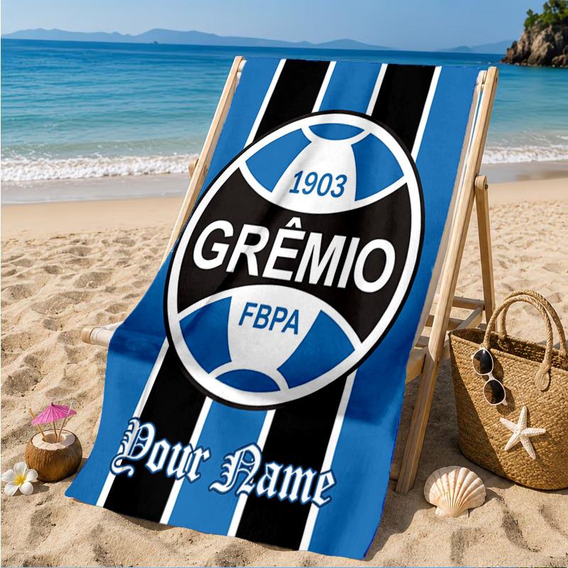 Custom Name FBPA Football Club Emblem Personalized Microfiber Beach Towel, Quick-Dry, Ideal for Summer Travel, Beach Essential, Swimming