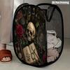 1Pcs Halloween Series 4 Pop-Up Laundry Hamper Expandable Mesh Hamper Basket for Room Bedroom Bathroom Organization Contemporary Storage