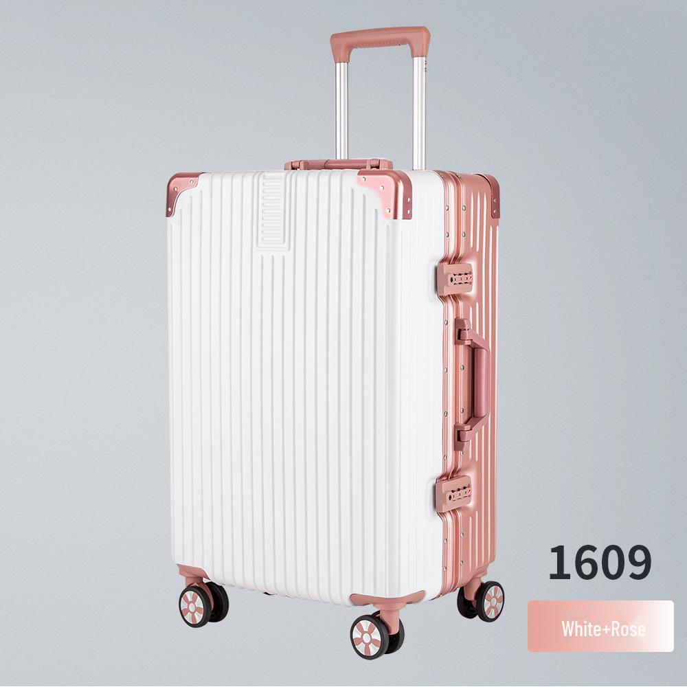 Yongsheng 20" Aluminum Frame Anti-Fall Suitcase with Universal Wheels - Stylish and Durable for Women and Students