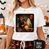 German Shepherd Halloween Ghost Selfie Boo Dog Graphic T-Shirt