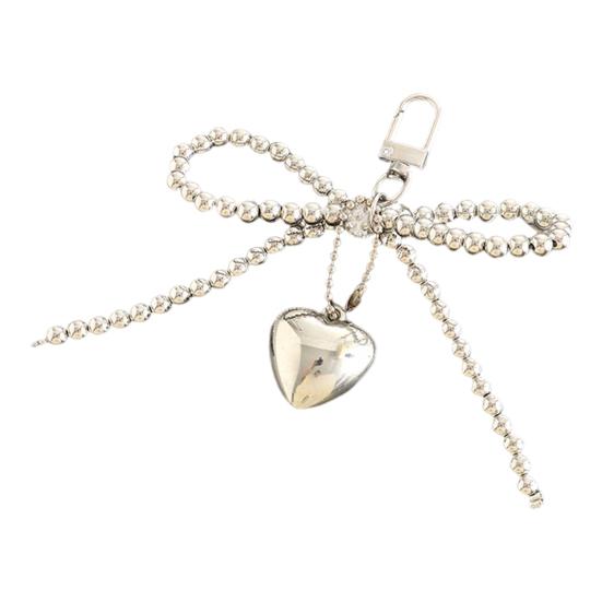 Pendant Keychain Bowknot Shape Wallet Car Backpack Keyring Decoration Decorative Chain Rearview Mirror Accessory