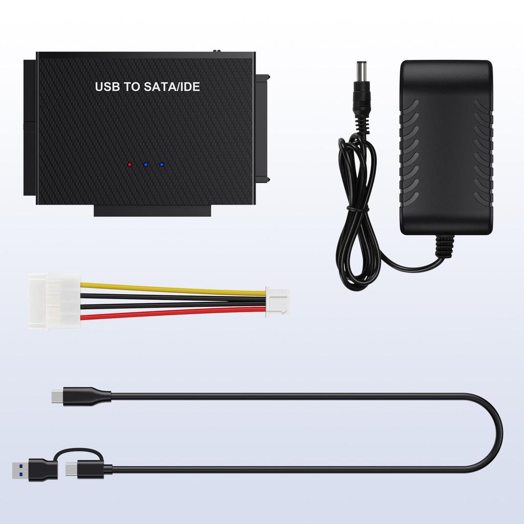 Kabel Adaptera Dysku Twardego USB 3.1 do SATA/IDE Typu C dla dysków 2,5/3,5 cala
