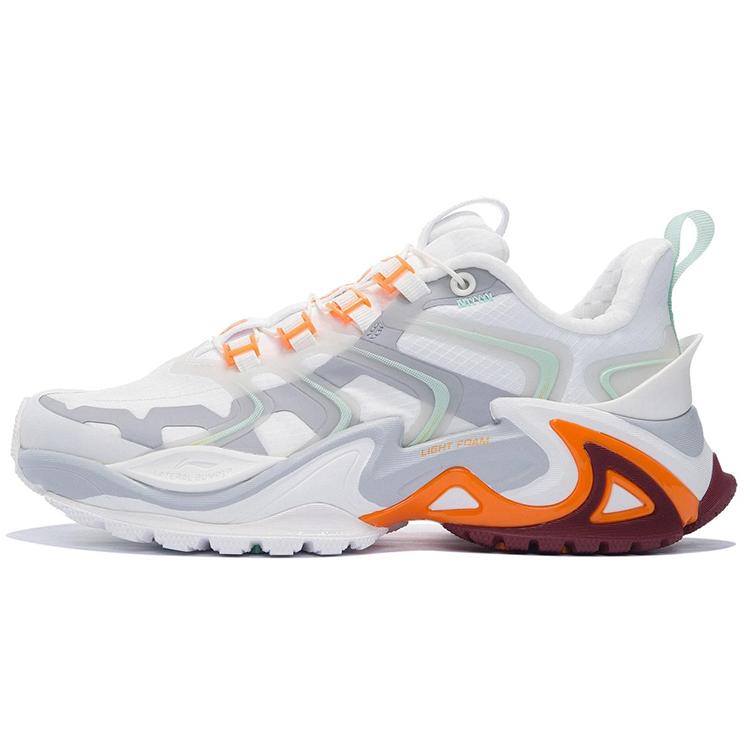 New LiNing Casual Shoes Women's Low Top Mist White/Glacier Gray AZGS026-3