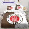 S t. Juego de Funda Nórdica Pauli Funda Nórdica Funda de Almohada Decoración del Hogar Regalo de Cumpleaños (1 * funda nórdica + 2 * fundas de almohada, sin núcleo)