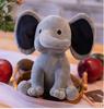 Cute Cartoon Baby Elephant Plush Toy with Santa Hat