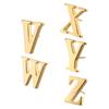 Hot High Quality Classic Style Gold Letter A-Z Metal Brooch Women Men's Lapel Pin Women's Hat Scarf Backpack Badge Jewellery