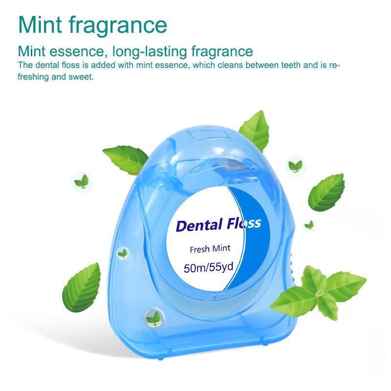 1 Pcs Box Mint Dental Floss Roll Cleaning Oral Tools Dental Floss Stick Adult Home Set Cleaning Interdental Brush