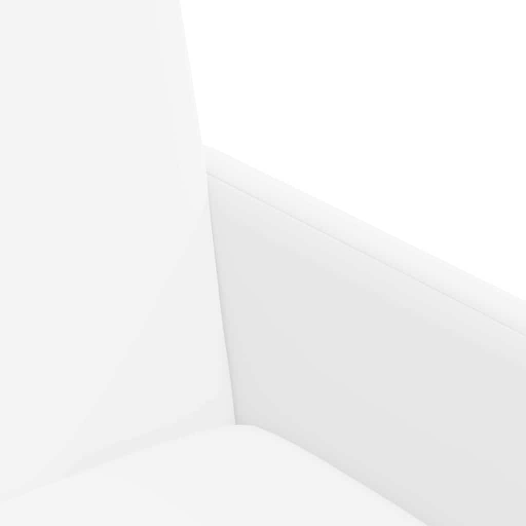 Dining Room Chairs with Casters 2 pcs White 57 x 66 x 94 cm