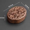 Incense Box/wooden New Chinese Carved Three-dimensional Hollow Pattern Indoor Desktop Placement Decoration Religious Supplies