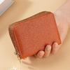 New Double Zipper Short Wallet ID Card Case Cards Wallet Diamond Patterned Embroidered Clutch Purse Women's Wallets Coin Purse
