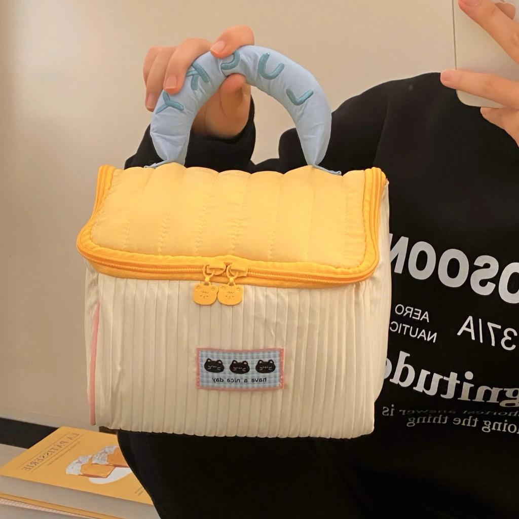 Cute House Makeup Bag Large Capacity Cosmetic Bag Portable Travel Storage Bags for Women Handheld Storage Bag Organizer 2025 New