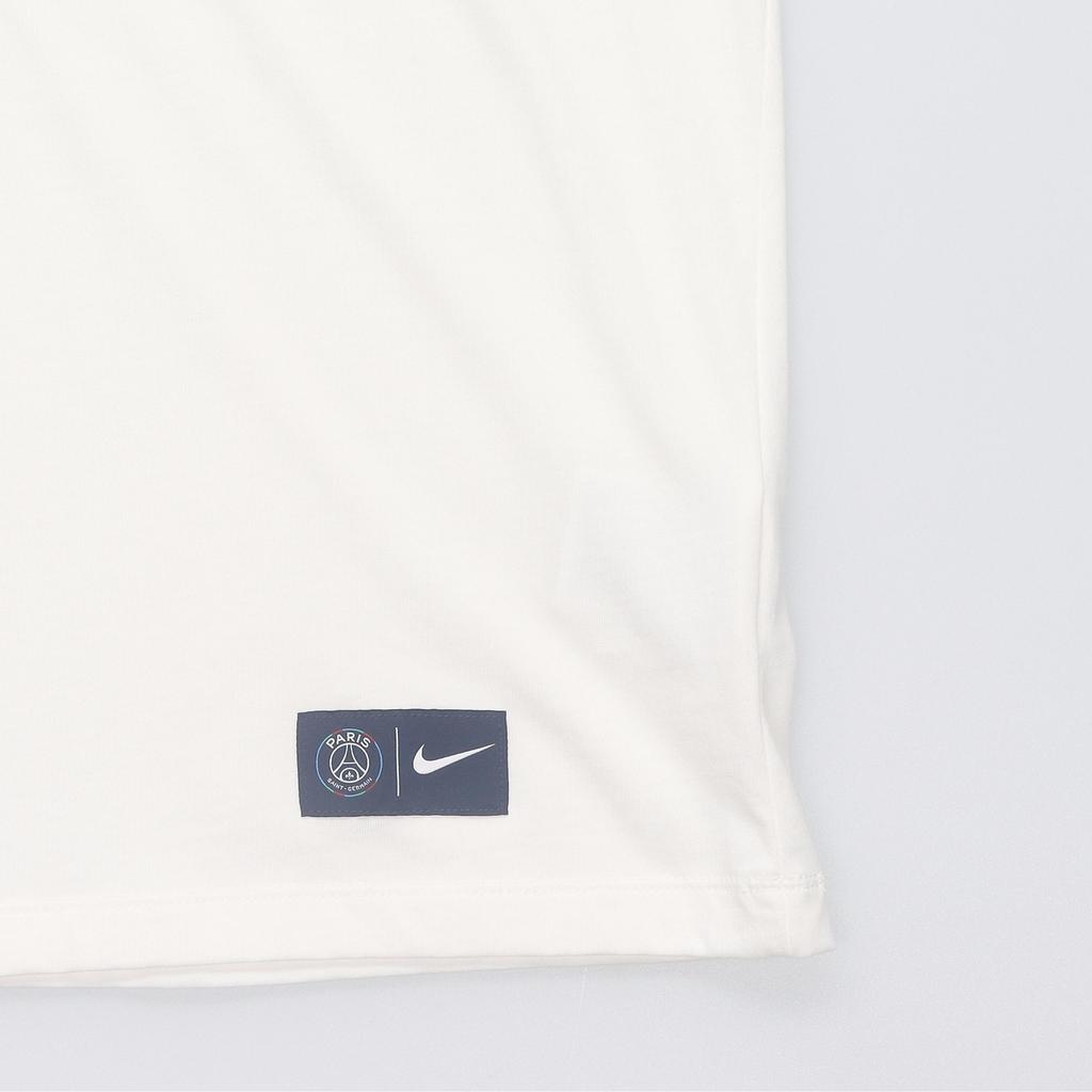 Nike Paris Saint-Germain Team Logo Embroidered Crew Neck Short Sleeve T-Shirt Men Tops Sail HJ9761-133