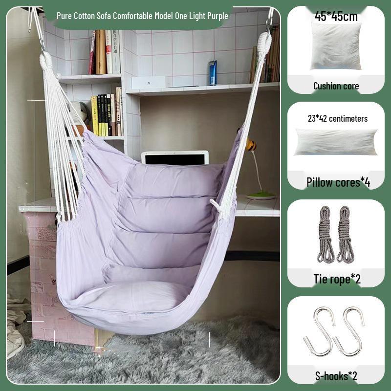 Thickened Anti-Rollover Swing Chair for Dorms, Bedrooms, Balconies