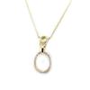 Les Trésors De Lily [L7091] - Gold-Plated Necklace 'Sissi' White Gold - 28x13 Mm