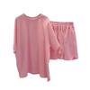 2025 Summer Korean Style Women's Casual Two-Piece Suit: Loose Short-Sleeved T-shirt and Wide-Leg Shorts