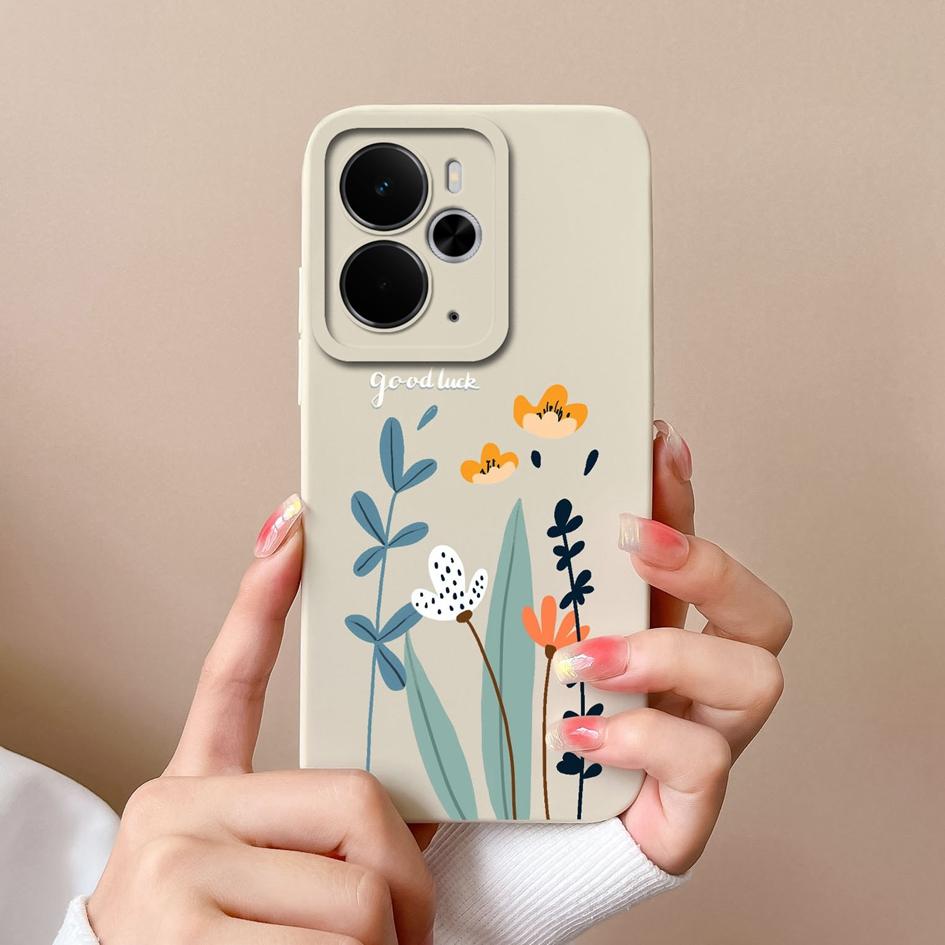 Pouzdro pro Oppo Realme Narzo 10 30 60 P3 C75x A5 Pro 14 14T 14X Luxusní pouzdra na telefon s květinovým potiskem Vysoce kvalitní nárazuvzdorný silikonový kryt pro Oppo