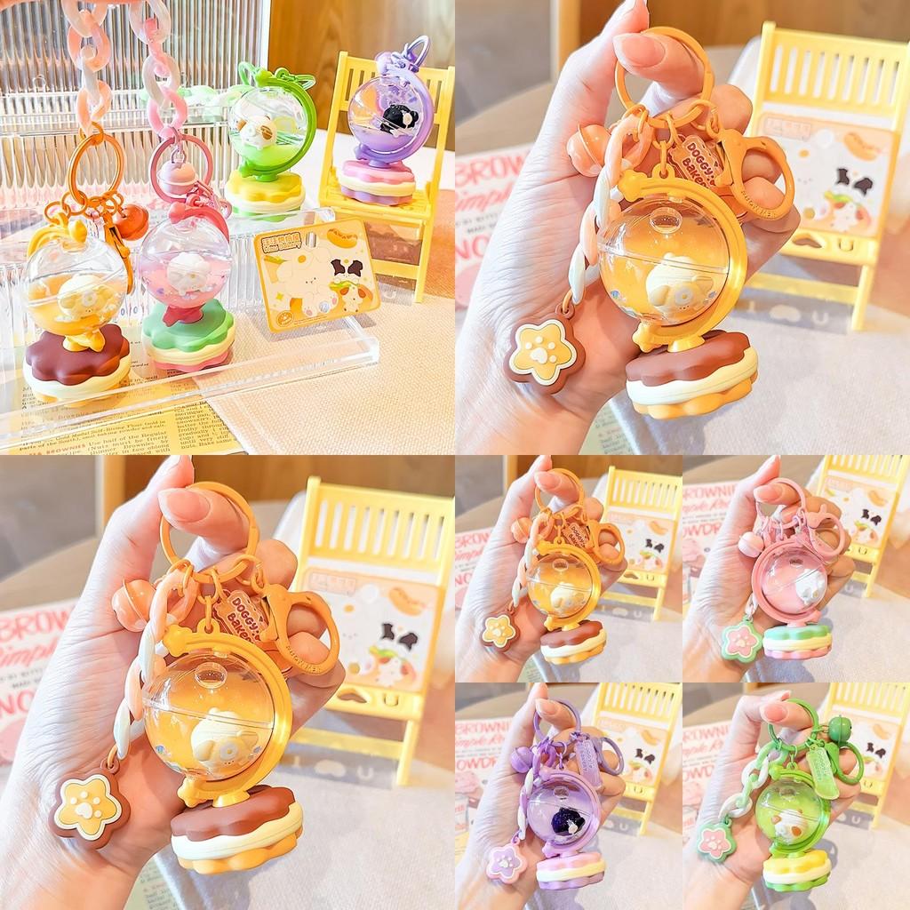 Cute Colorful Acrylic Keychain For Students Featuring Adorable Cartoon Globe Design